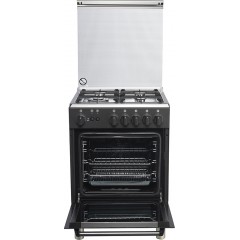 La Germania AM6 4C 81 C NE GPL Κουζίνα M680GBA6N0AKG Υγραερίου 65lt με Εστίες Υγραερίου Π59.5εκ. Inox